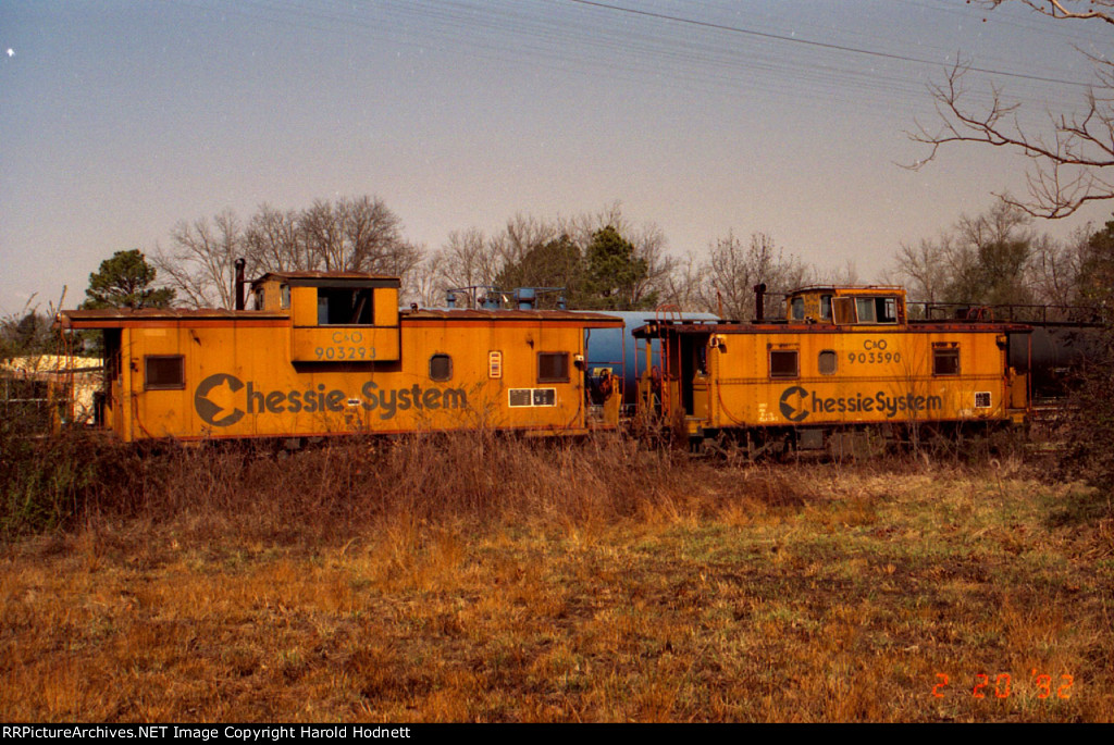 CO 903293 & 903590 on track belonging to Aberdeen & Rockfish RR